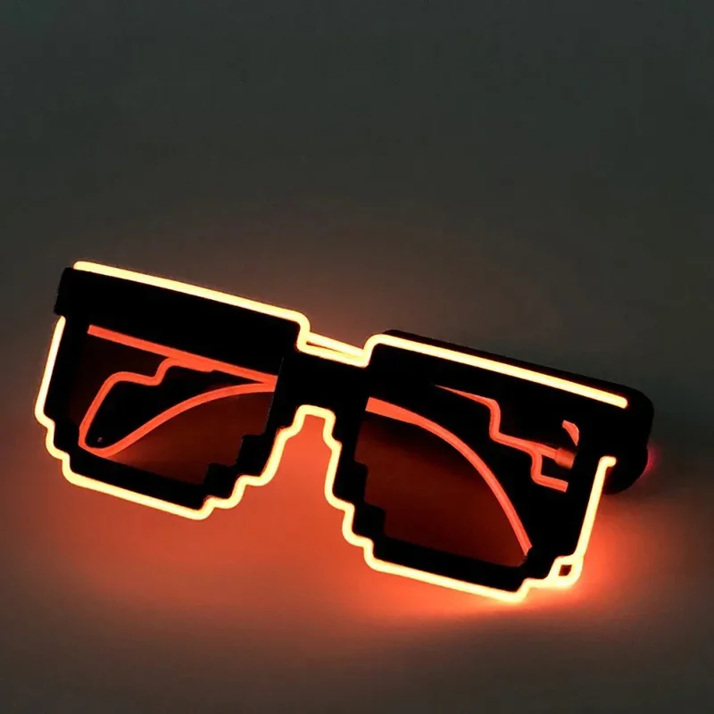 Glow In The Dark Party Glasses - نظارات ليد لاسلكية مضيئة، نظارات نيون