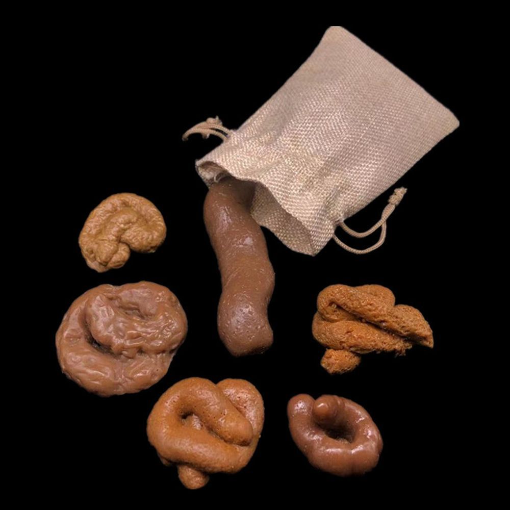 Fake Poop Gag Gift - 6 قطع من أدوات مقالب مضحكة