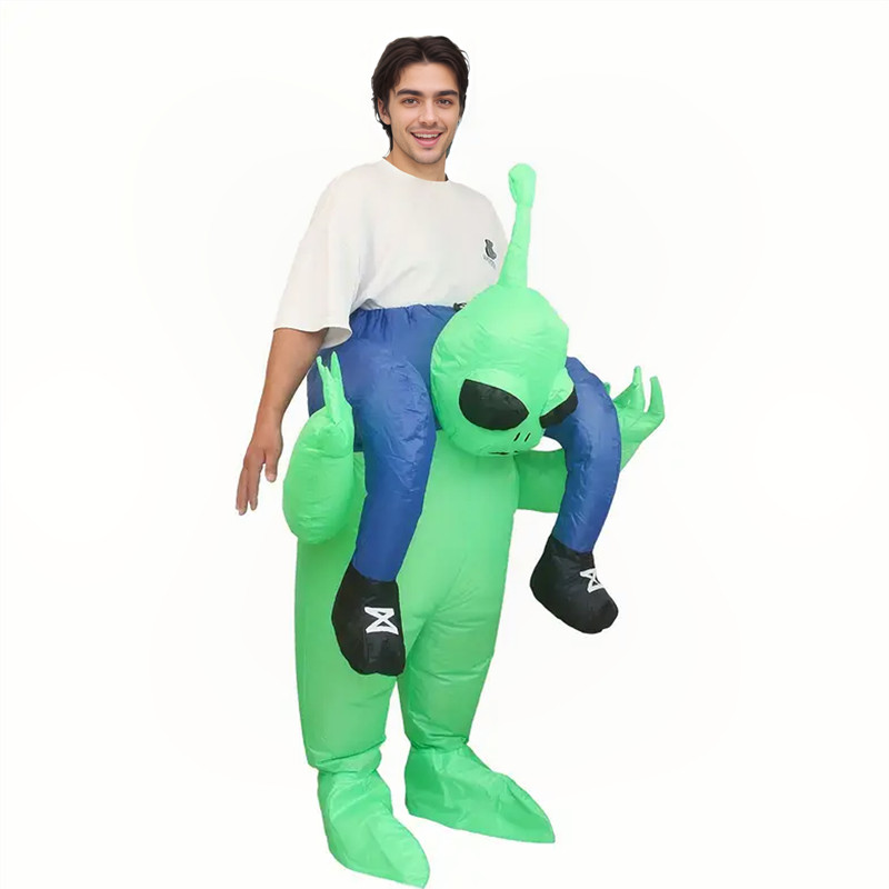 زي كائن فضائي قابل للنفخ ممتع  - مراجعة Inflatable Dinosaur Costume Adult وسعره