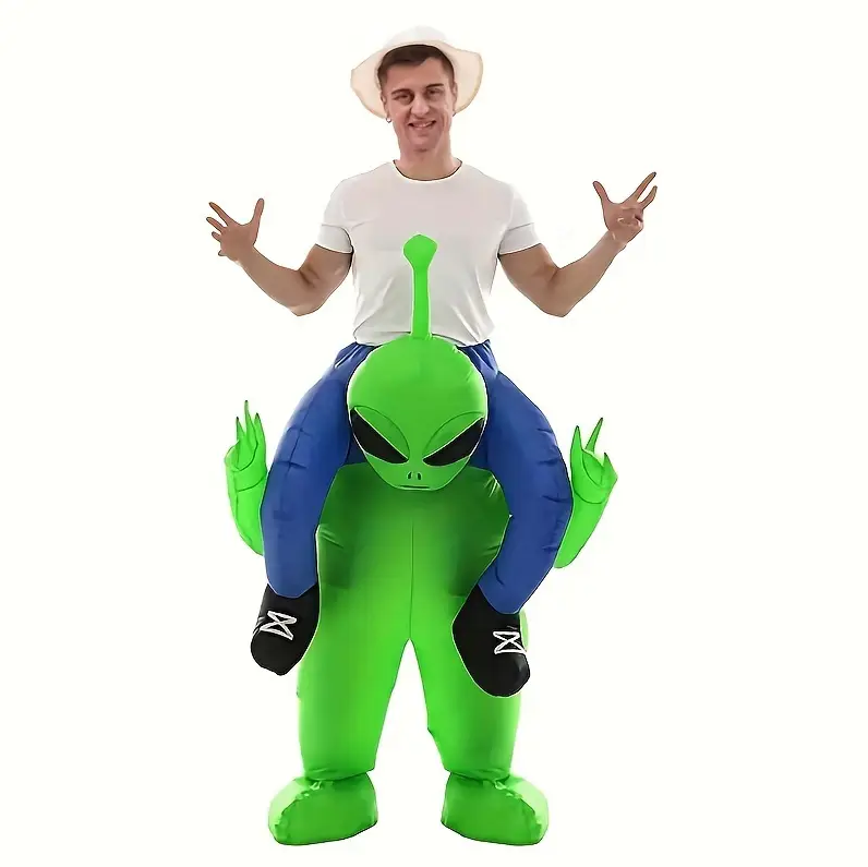 زي كائن فضائي قابل للنفخ ممتع  - مراجعة Inflatable Dinosaur Costume Adult وسعره