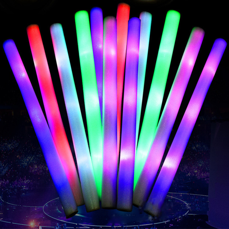 30 قطعة من عصي الفوم المضيئة ا - مراجعة Flashing Led Foam Sticks Party وسعره