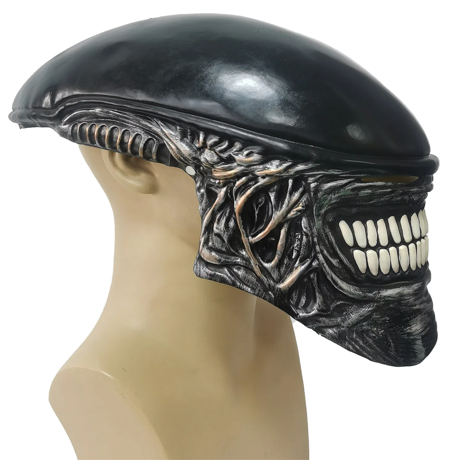 أقنعة مرعبة على شكل كائن فضائي - مراجعة Latex Alien Mask Realistic وسعره