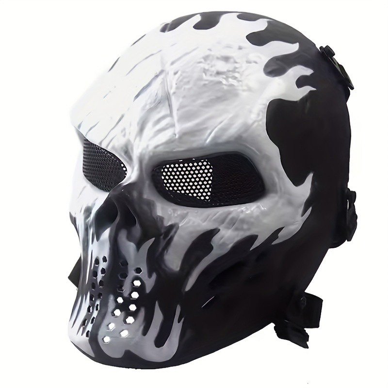 قناع جمجمة محارب للرجال، إكسسو - مراجعة Led Purge Mask Halloween وسعره